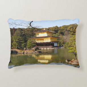 Kinkaku-ji 金閣寺 Temple of the Golden Pavilion Accent Pillow