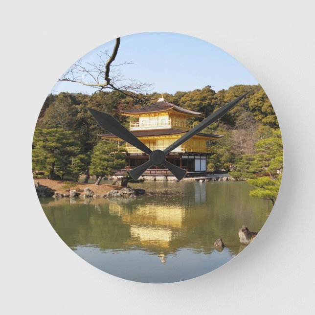 Kinkaku-ji 金閣寺 Temple of the Golden Pavilion Round Clock (Front)