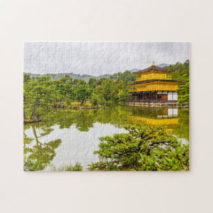 Kinkaku-ji Or Golden Pavilion And Pond, Kyoto Jigsaw Puzzle