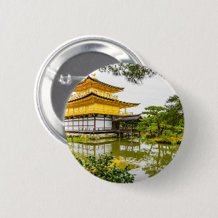Kinkaku-ji, the golden pavilion, Kyoto 2 Inch Round Button