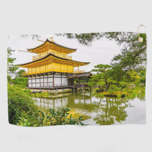 Kinkaku-ji, the golden pavilion, Kyoto Golf Towel