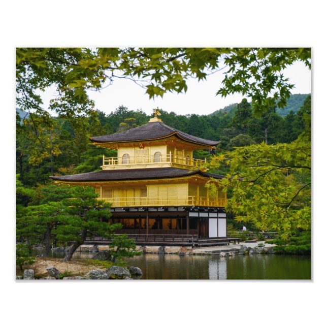 Kinkaku-ju (Golden Pavillion), Kyoto - Photo Print (Front)