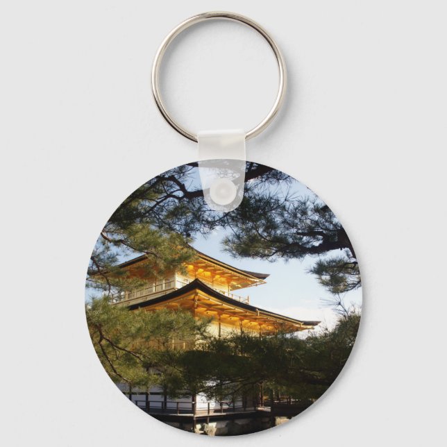 Kinkakuji (The Golden Pavilion) Keychain (Front)