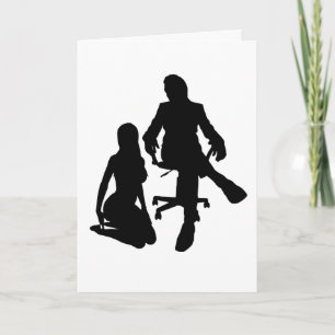 KINKY BIRTHDAY CARD FOR HUSBAND KNEELING