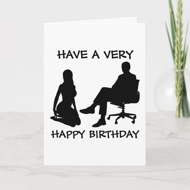 KINKY BIRTHDAY Greeting Cards for WIFE (Front)