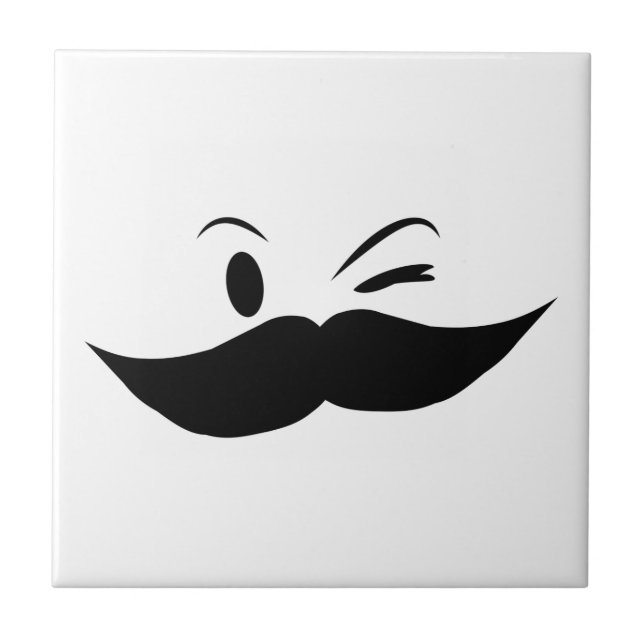 Kinky Moustache Tile (Front)