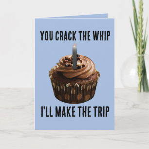KINKY ROMANTIC FUNNY CRACK WHIP BIRTHDAY CARD 