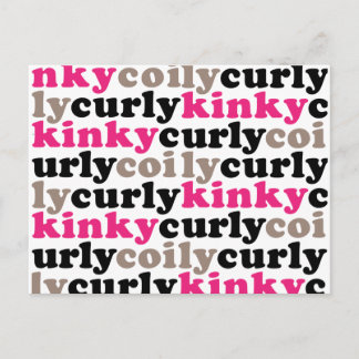 kinkycurlycoily postcards