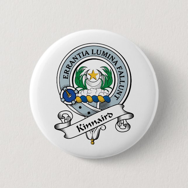 Kinnaird Clan Badge 2 Inch Round Button (Front)