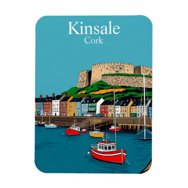 Kinsale Cork Ireland Irish Harbour Magnet (Vertical)