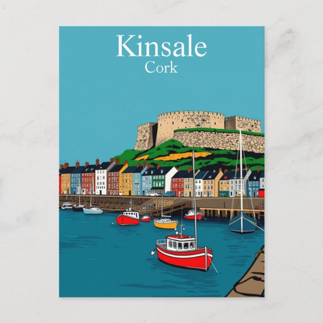 Kinsale Cork Ireland Irish Harbour Postcard (Front)