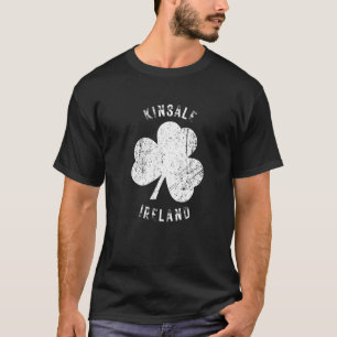 Kinsale Cork Ireland Vintage Shamrock Distressed L T-Shirt