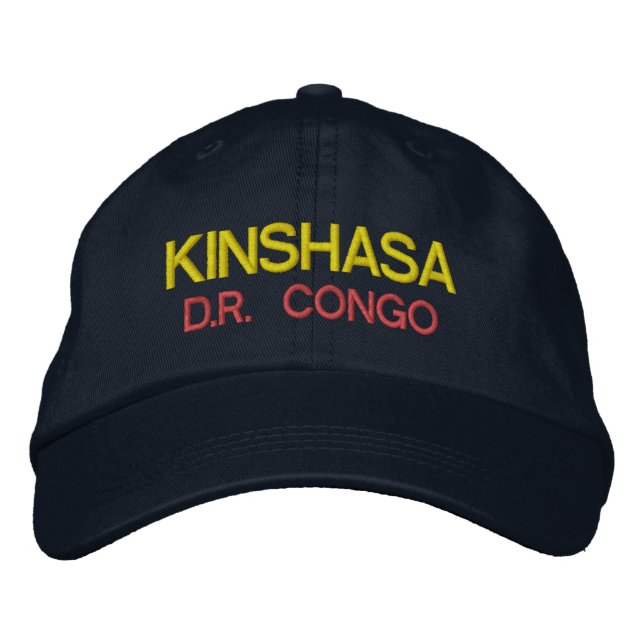 Kinshasa - Congo Emboidred Hat (Front)