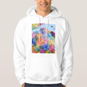 Kinshasa DR Congo City Map Hoodie