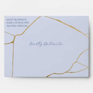 Kintsugi Inspired Wedding Envelopes