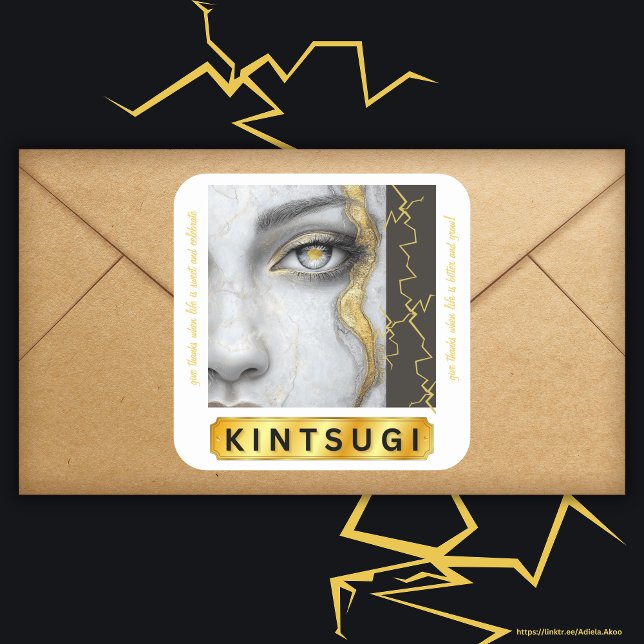 KINTSUGI Sticker (KINTSUGI Collection by Adiela Akoo reminds us to turn adversity into something beautifully resilient)