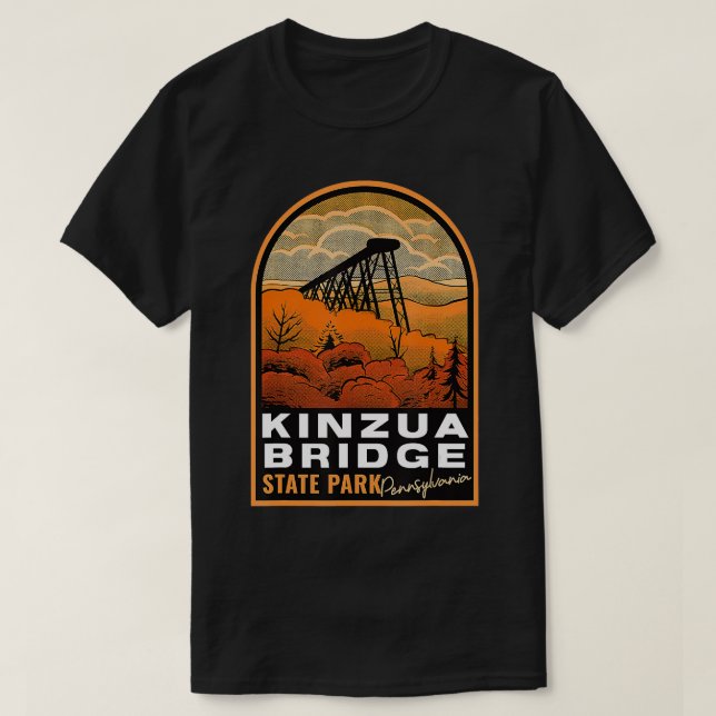 Kinzua Bridge State Park PA Vintage  T-Shirt (Design Front)