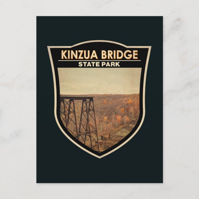 Kinzua Bridge State Park Pennsylvania Vintage Postcard (Front)