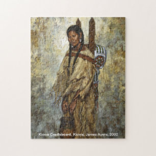 Kiowa Cradleboard, puzzle de femme de Natif