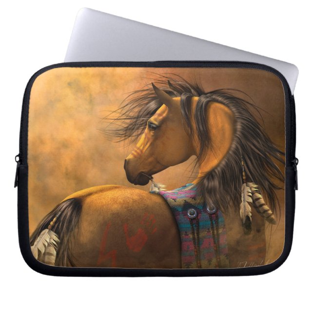 Kiowa Gold Laptop Sleeve (Front)