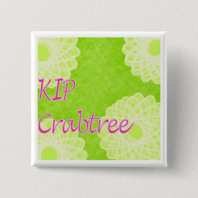 KIP Crabtree 2 Inch Square Button (Front)
