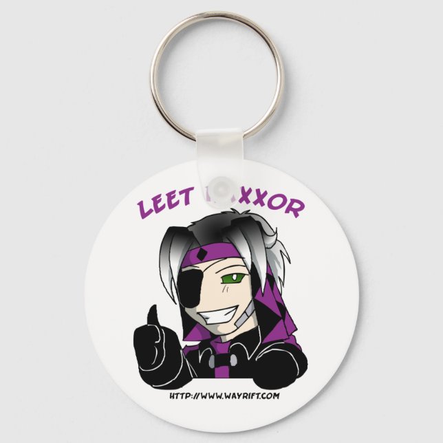 Kip "Leet Haxxor" Keychain (Front)
