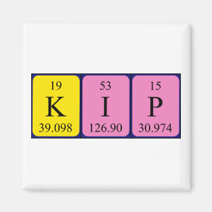 Kip periodic table name magnet