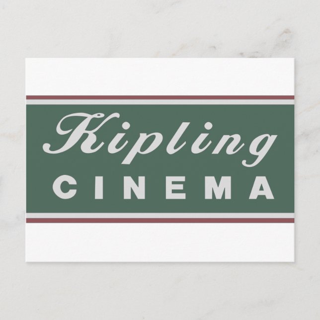 Kipling Cinema Logo Postcard (Front)