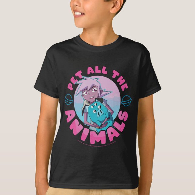 Kipo And The Age Of Wonderbeasts Pet All The Anima T-Shirt (Front)