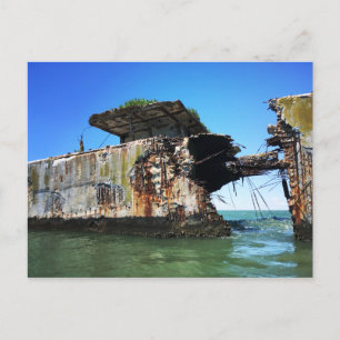 kiptopeke concrete ships postcard