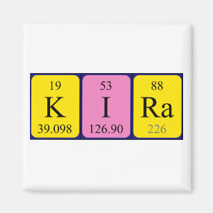 Kira periodic table name magnet