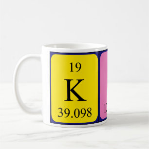 Kira periodic table name mug