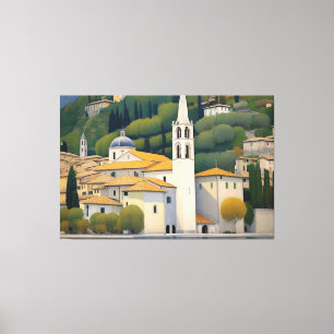Kirche Cassone Gustav Klimt Painting Captivating  Canvas Print