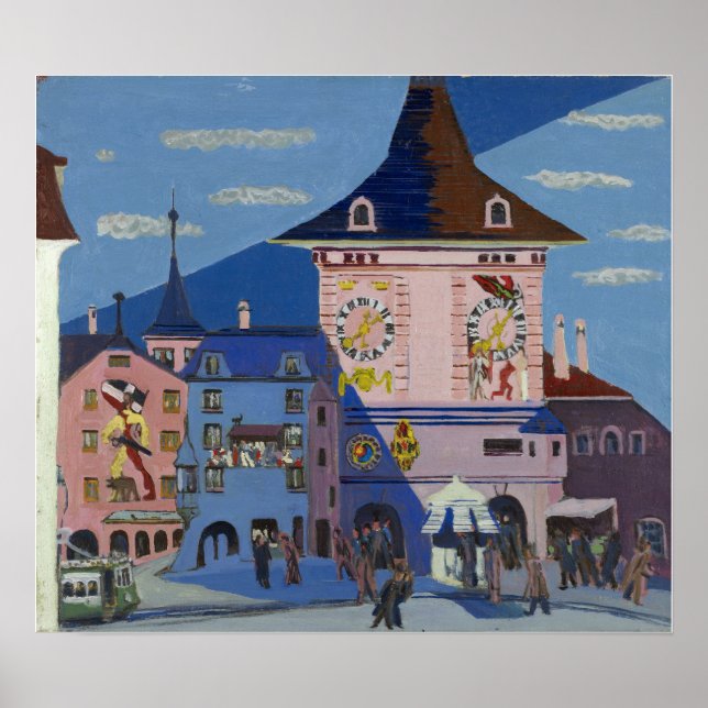 Kirchner - Bern With Belltower Poster (Front)