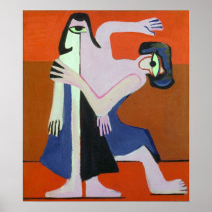 Kirchner - Masked Dance 1928 Poster