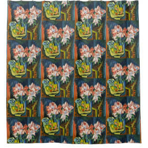 Kirchner Pink Roses Expressionist Floral Art