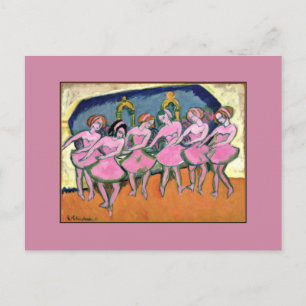 Kirchner - Six Dancers Postcard