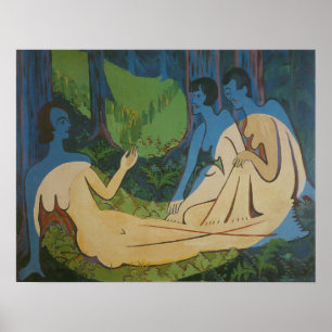 Kirchner - Three Figures Poster