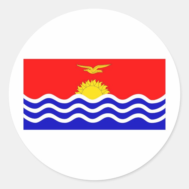 Kiribati Classic Round Sticker (Front)