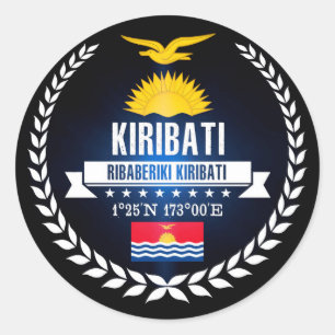 Kiribati Classic Round Sticker