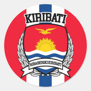 Kiribati Classic Round Sticker
