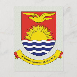 Kiribati Coat of Arms detail Postcard