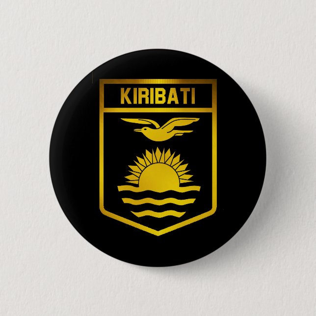 Kiribati Emblem 2 Inch Round Button (Front)