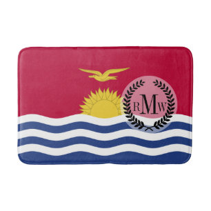 Kiribati Flag Bath Mat