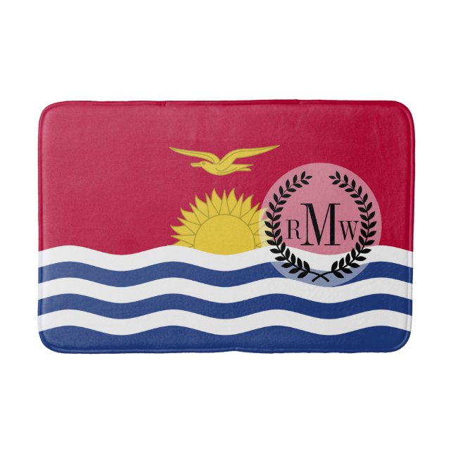 Kiribati Flag Bath Mat (Front)