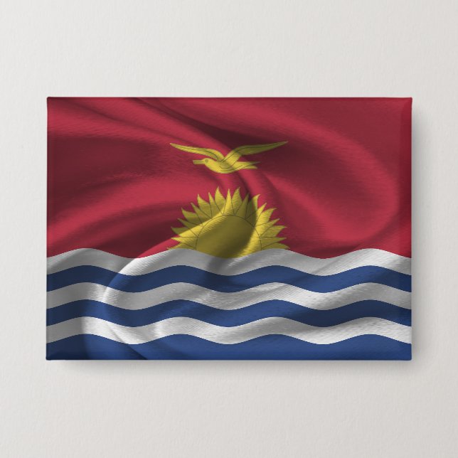 Kiribati Flag Button (Front)