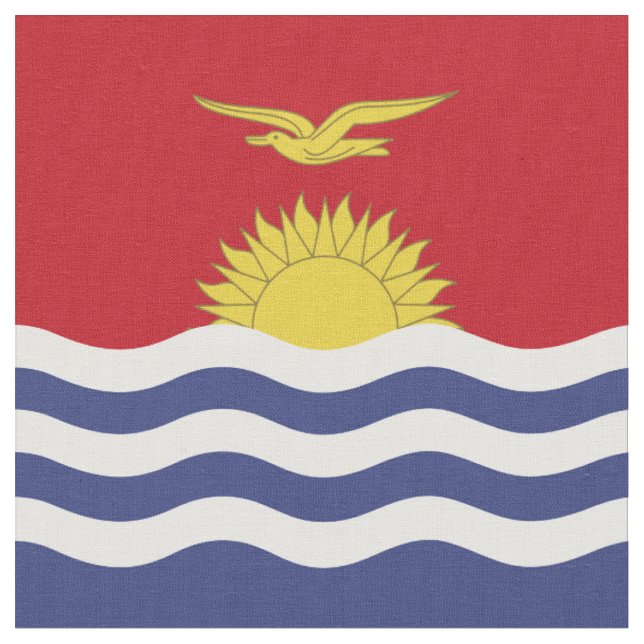 Kiribati flag fabric (Close Up)