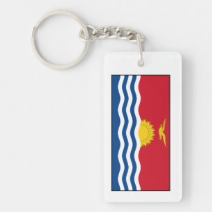Kiribati Flag Keychain