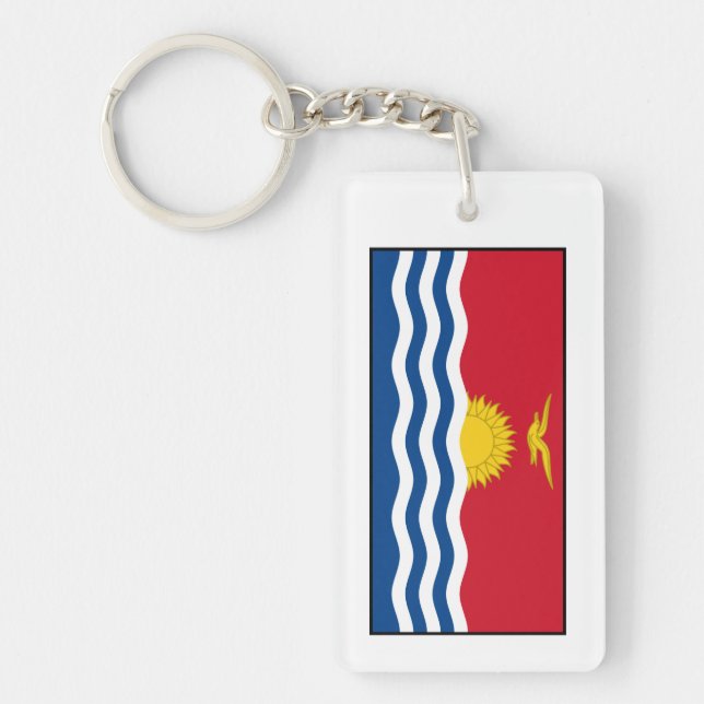 Kiribati Flag Keychain (Front)