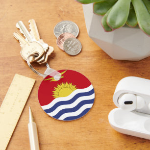 Kiribati flag keychain